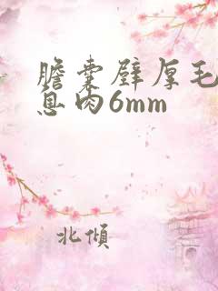 胆囊壁厚毛糙胆息肉6mm