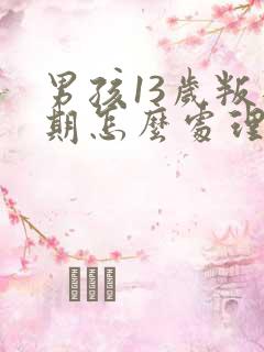 男孩13岁叛逆期怎么处理