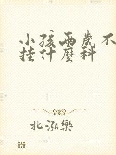 小孩两岁不说话挂什么科