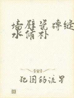 墙壁瓷砖缝隙渗水修补