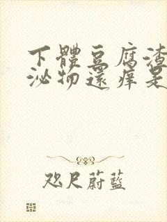 下体豆腐渣状分泌物还痒是什么原因