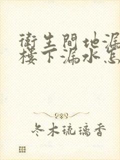 卫生间地漏处往楼下漏水怎么维修