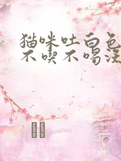 猫咪吐白色粘液不吃不喝没精神