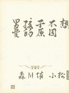 男孩子不想谈恋爱的原因