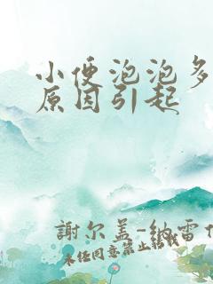 小便泡泡多什么原因引起