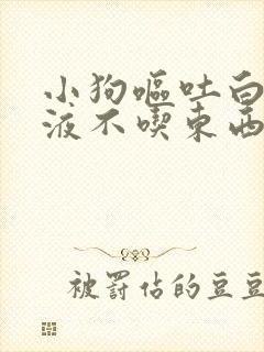 小狗呕吐白色粘液不吃东西怎么回事