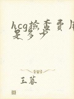 hcg检查费用是多少