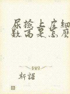 尿检上皮细胞计数高是怎么回事