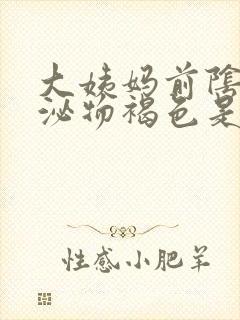 大姨妈前阴道分泌物褐色是怎么回事