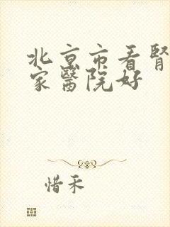 北京市看肾病哪家医院好