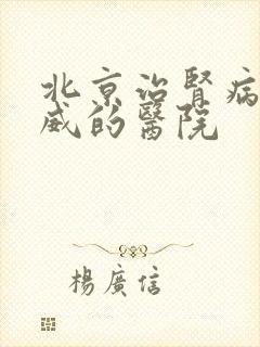 北京治肾病最权威的医院