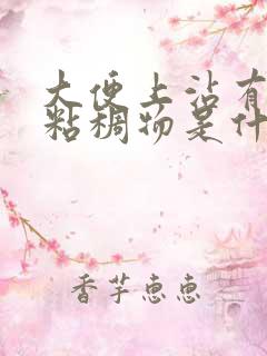 大便上沾有白色粘稠物是什么原因