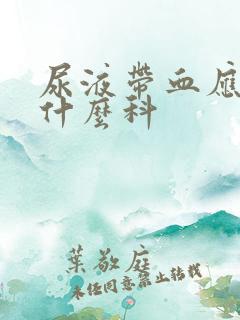 尿液带血应该挂什么科