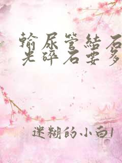 输尿管结石打激光碎石要多少钱