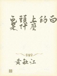 龟头上的白色点是什么