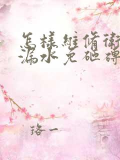 怎样维修卫生间漏水免砸砖