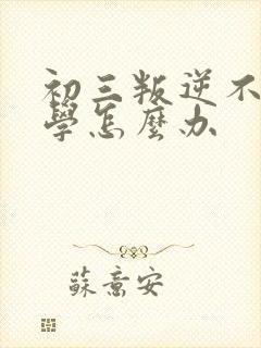 初三叛逆不想上学怎么办