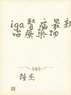 iga肾病最新治疗药物