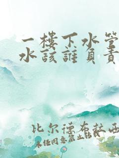 一楼下水管道漏水该谁负责