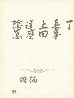 阴道上长了颗粒怎么回事