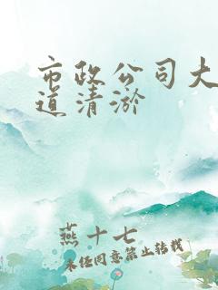 市政公司大型管道清淤