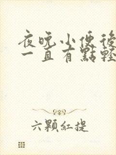 夜晚小便后肚子一直有点轻微痛什么原因