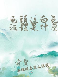 龟头流白色透明液体是什么情况