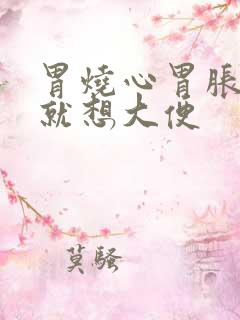 胃烧心胃胀难受就想大便