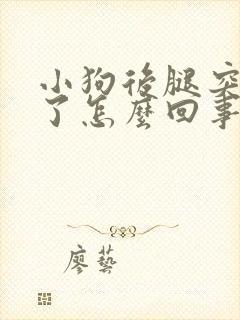 小狗后腿突然瘸了怎么回事