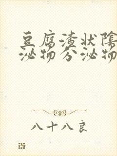 豆腐渣状阴道分泌物分泌物