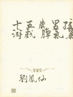 十五岁男孩沉迷游戏 脾气暴躁 叛逆