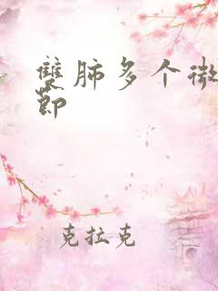 双肺多个微小结节