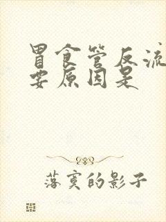 胃食管反流的主要原因是