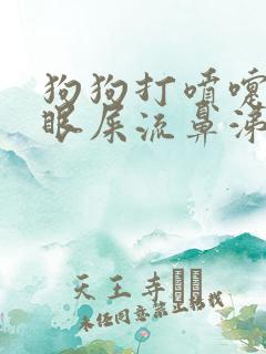 狗狗打喷嚏有脓眼屎流鼻涕