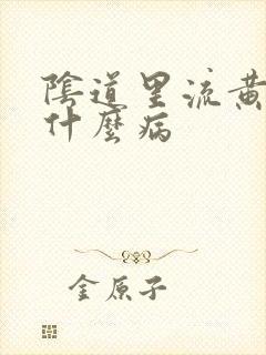 阴道里流黄水是什么病