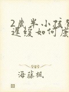 2岁半小孩发育迟缓如何康复