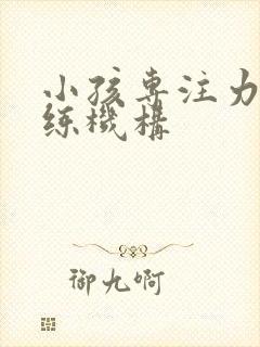 小孩专注力的训练机构