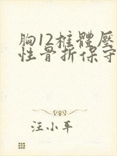 胸12椎体压缩性骨折保守