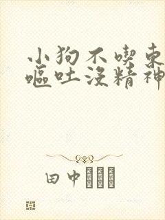 小狗不吃东西还呕吐没精神吃什么药