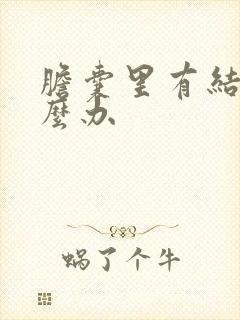 胆囊里有结石怎么办