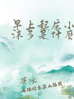 早上起床小便泡沫多是什么原因