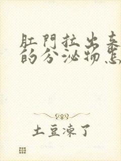 肛门拉出来白色的分泌物怎么回事