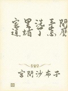 家里洗手间下水道堵了怎么办