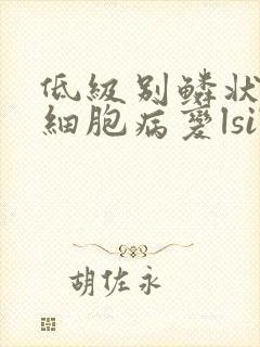 低级别鳞状上皮细胞病变lsil