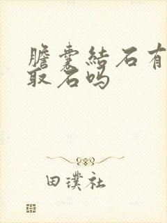 胆囊结石有保胆取石吗