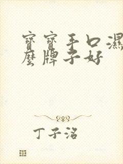 宝宝手口湿巾什么牌子好