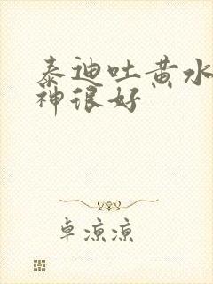 泰迪吐黄水但精神很好