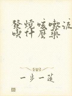 发烧咳嗽流鼻涕吃什么药