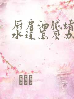 厨房油腻堵了下水道怎么办