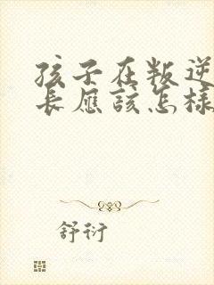 孩子在叛逆期家长应该怎样教育孩子